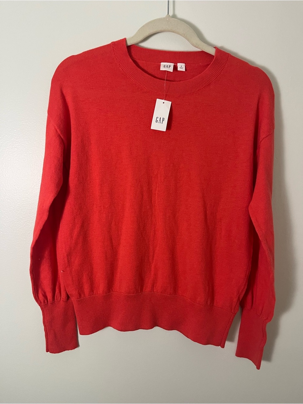 GAP Bright Red Crewneck Sweater